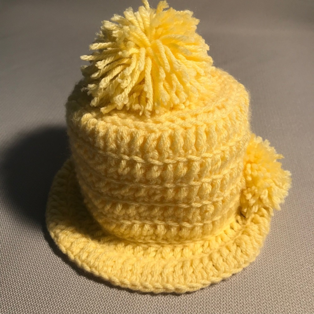 Handmade Crocheted Toilet Paper Cover Holder Bonnet Hat Cottage Granny Core